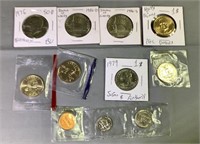 Lots of assorted uncirculated coins