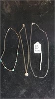 3 silver 925 necklaces 4.0 dwt