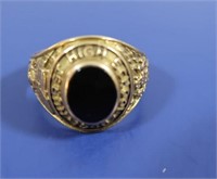 10K 1946 Hurst H.S Class Ring w/Onyx 7.5g gross wt