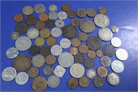 Lg Lot of Foreign Coins