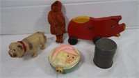 Simplex FlexiesAdv. Toy Pig&other Vintage Toys