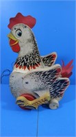 Vintage Fisher Price "The Cackling Hen" Pull toy