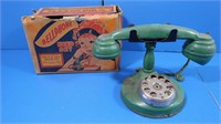 Vintage Bell Phone Toy Telephone in Orig Box