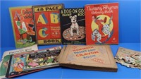 Vintage Children's Story & Coloring Books