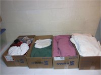 4 Boxes- Linens & Towels