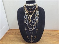 6 Various Styled Costume Necklaces