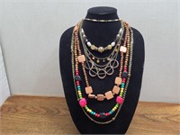 7 Various Styled Costume Necklaces