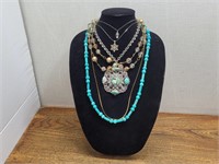 6 Various Styled Costume Necklaces