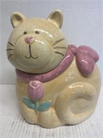 11in  Cat with Rose and Pink bow