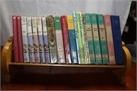 Assorted children's books & shelf