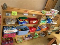 Contents of Shelf - Puzzles, Games, Toys