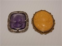 2 Victorian Brooches