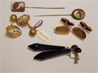 Cuff Links, Earrings & Hair Pins