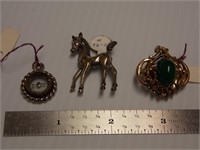 Vintage Fobs & Brooch