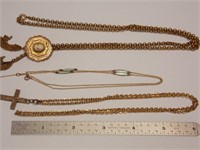 Cameo Necklace, Cross Necklace & Vintage Necklace