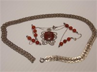 Intaglio Necklace & Antique Necklace