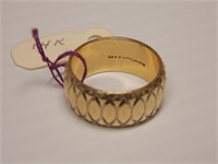 14K Art Carved Ring (size 6)