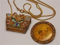 Vintage Necklace & Brooch