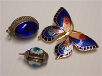 Butterfly Brooch & Charms