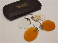 Vintage Eye Glasses in Case (Dr JL Zimmerman - PA)