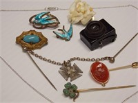 Vintage Pins & Necklace