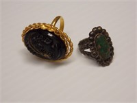 2 Vintage Adjustable Rings