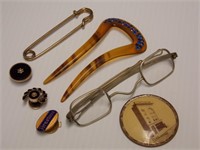 Misc Items - Pins, Glasses