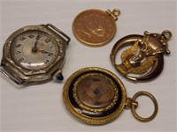 Vintage Charms & Watch (not running)