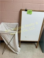 Dry Erase Easel/Magnetic Felt Board & Laundry Bag