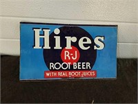 Hires R-J Root beer tin sign 12x7 soda