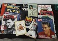 Vintage Elvis Presely magazine book lot
