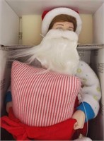 1991 Norman Rockwell Scotty Plays Santa Doll