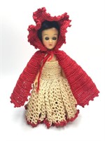 Crochet Little Red Riding Hood Vintage Doll