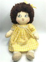 Hand Made Rag Doll in Yellow