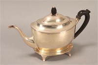 George III Sterling Silver Teapot and Stand,