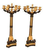 Superb and Fine Pair of Regency Bronze and Ormolu