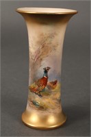 Royal Worcester Petite Vase by James Stinton,