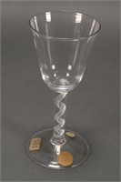 Large Georgian Air Twist Stem Glass, c.1750,