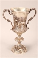 Australian Colonial Twin Handled Silver Trophy,