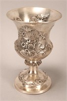 William Edwards Colonial Silver Trophy Goblet,