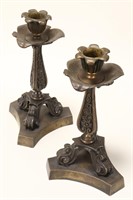 Pair of Mid 19th Century Candlesticks,