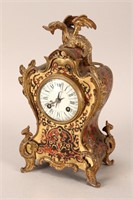 Late 19th Century French Boulle Mantle Clock,