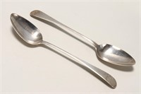 Pair of George III Sterling Silver Spoons,