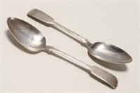 Pair of Early Victorian Sterling Silver Spoons,