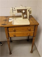 Good Housekeeping sewing machine and cabinet