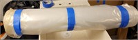 Plastic drop cloth in large roll size unknown