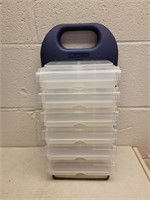 Storage box with removable containers 16×9