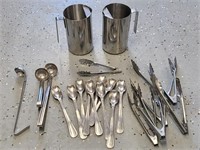 Lot of Stainless Utensils & Pitchers