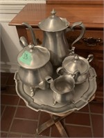 5pc Sheffield Pewter Leonard