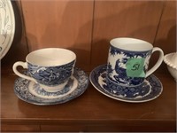 Liberty Blue Tea Cups